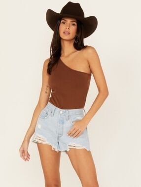 Levi's 501 Original High Rise Cutoff Denim Jean Shorts Size 25